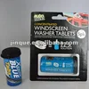 Windshield wash tablet