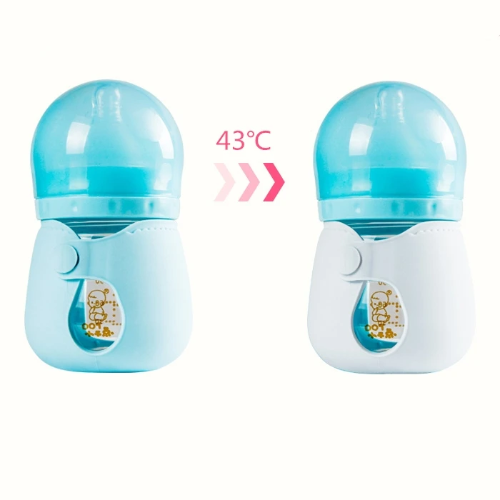 
120ml 4oz infant glass feeding bottles with silicone coating 