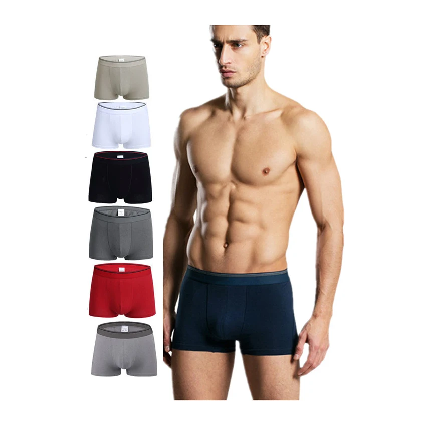 

High quality 95%cotton and 5%spandex custom underwear men boxer briefs sexy men underwear, White;red;black;dark blue;gray;light gray;cracker khaki