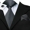 Wholesale Plain Mens Silk Gray Neck Tie for Work Casual Formal Business