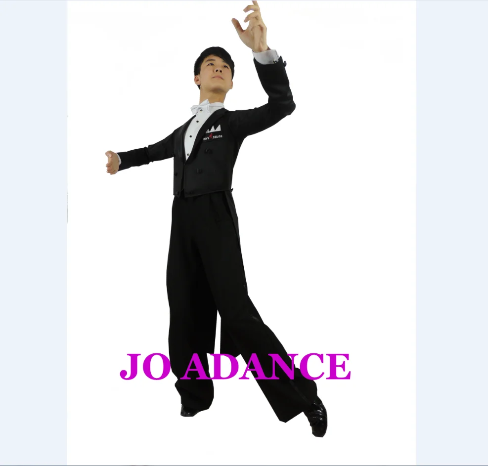

Men's International Standard Dance Tail Suit Competition Perfromance Ballroom Apperal Gentleman Tuxedo