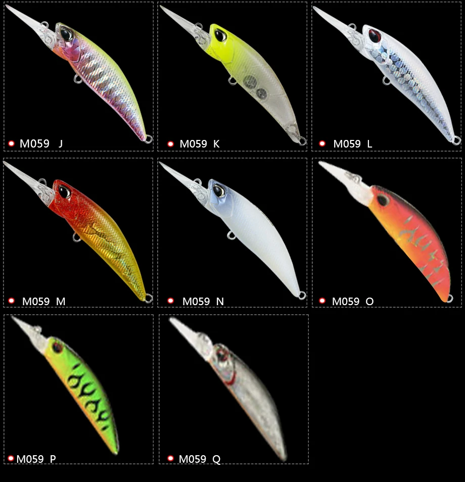 Luresfactory 50mm 5g Fishing Lures Deep Diving Sinking Minnow Iscas ...