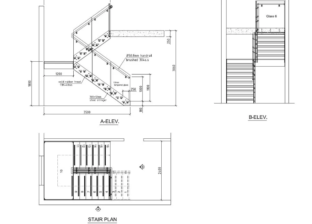 Modern Straight Staircase Luxury Staircase Design For Penthouse - Buy ...