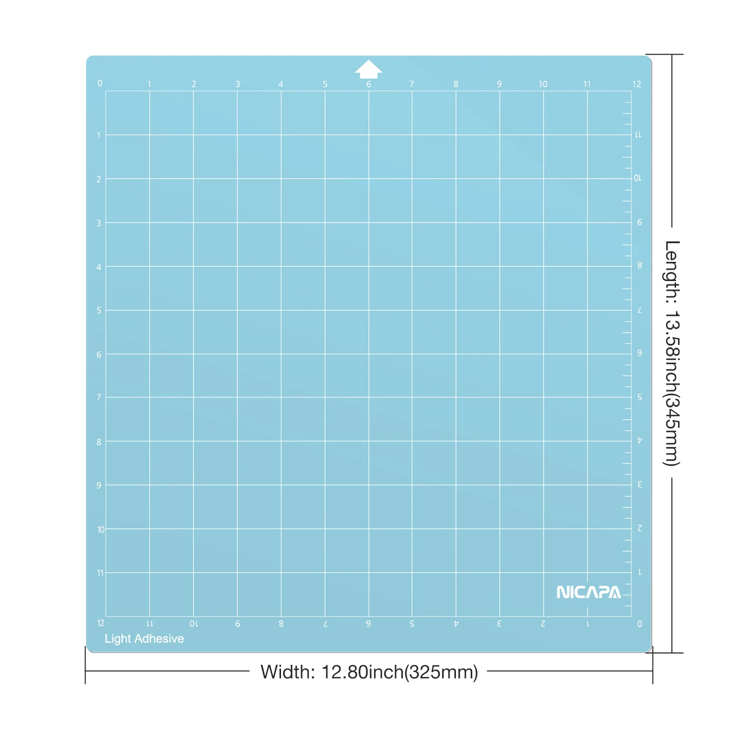 
Nicapa LightGrip Cutting Mat for Silhouette Cameo 4/3/2/1 (12x12 inch,3 Mats) Light Adhesive Sticky Quilting Cricket Cut Mats 