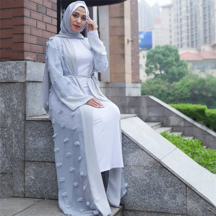 

Latest Abaya Styles Gray Abaya Sell Online Open Abaya Fashion for Women, White,black,beige,khaki,pink,gray
