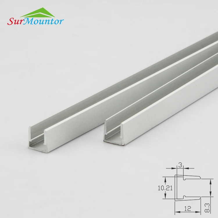 Led Gl Edge Lighting Fixture Aluminum Light Kit For 8mm Shelf Led Gl Edge Lighting Fixture Aluminum Light Kit For 8mm Shelf