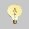 Hesunny LED Bulb with 4pcs Filaments Globe G95 4W E27 Amber/Gloden Cover LED Filament Bulb