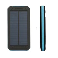 

consumer electronics fast charging led display slim solar power bank dual 10000mah with type c