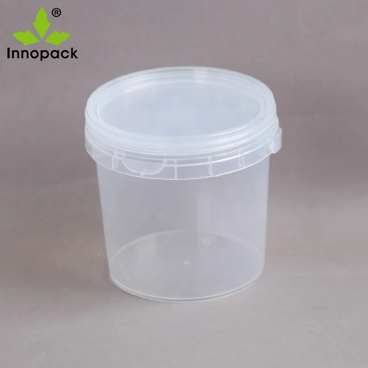 clear plastic tubs