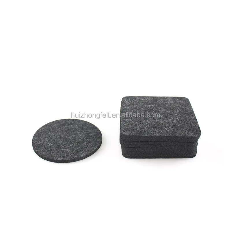 Plastic felt pad for coaster