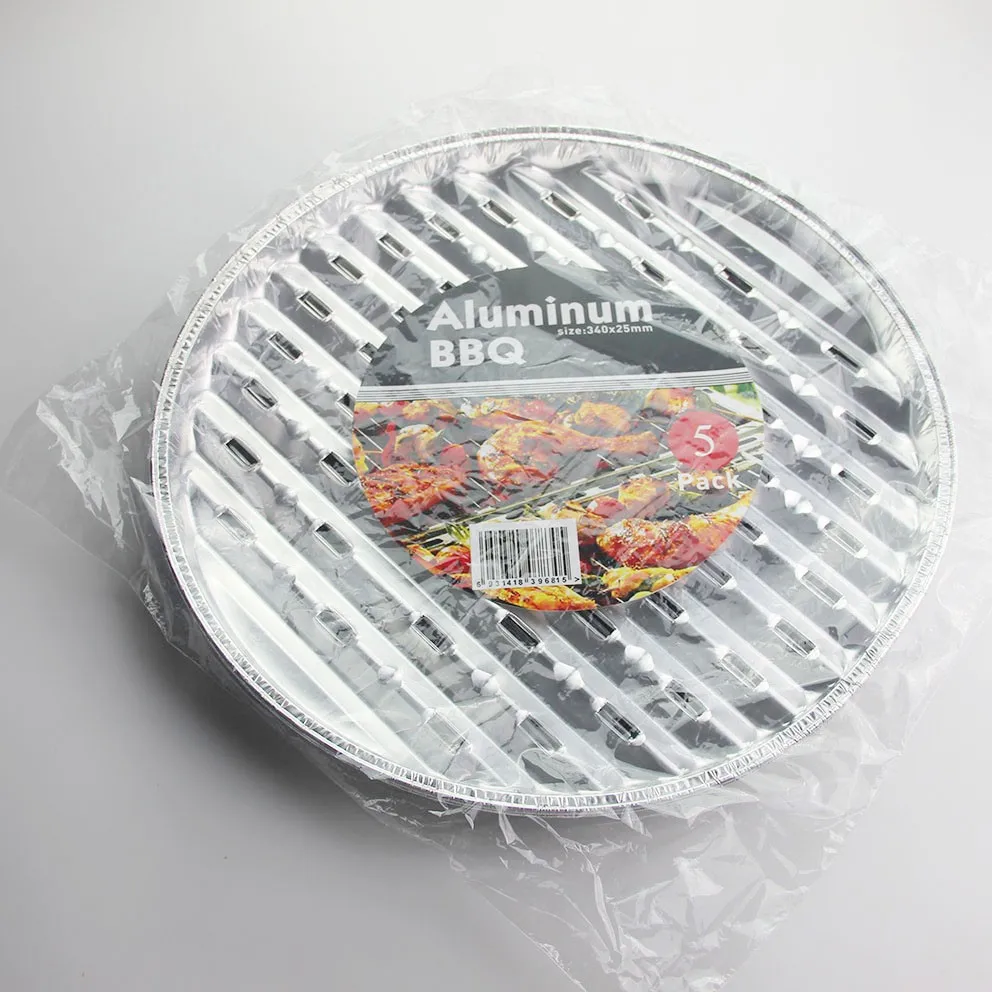 Disposable Round And Rectangular Aluminum Foil Bbq Grilling Trays Buy