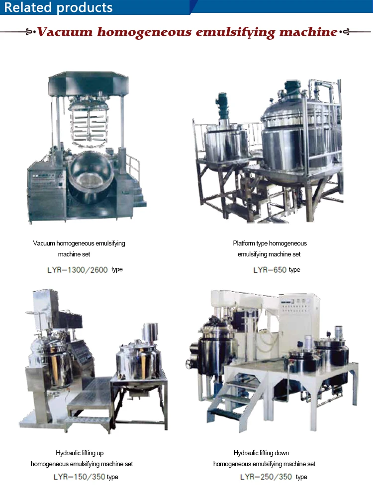 Vacuum Emulsifying Machine Emulsifiers Phaco Machine Mixer Blender