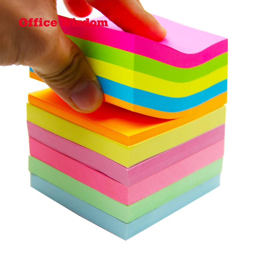 
Amazon Hot sale sticky note pad 3x3 inches 10 colors Sticky Notes custom logo print sticky note  (60754774002)
