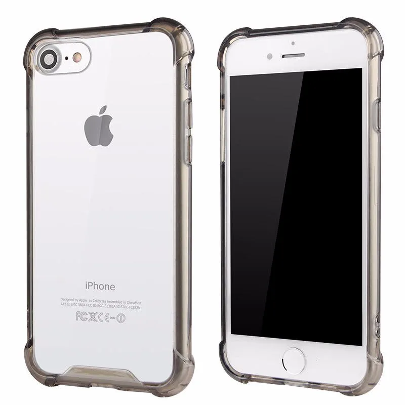 

Hot selling free sample, Acrylic shockproof Case for iphone 8 Plus with color farme, As the following photos