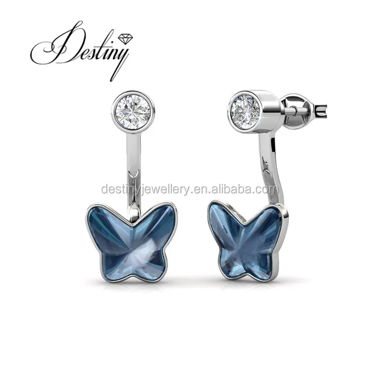

Destiny Jewellery wholesale earring accessories for women 2019 butterfly earring made with Crystals, Picture