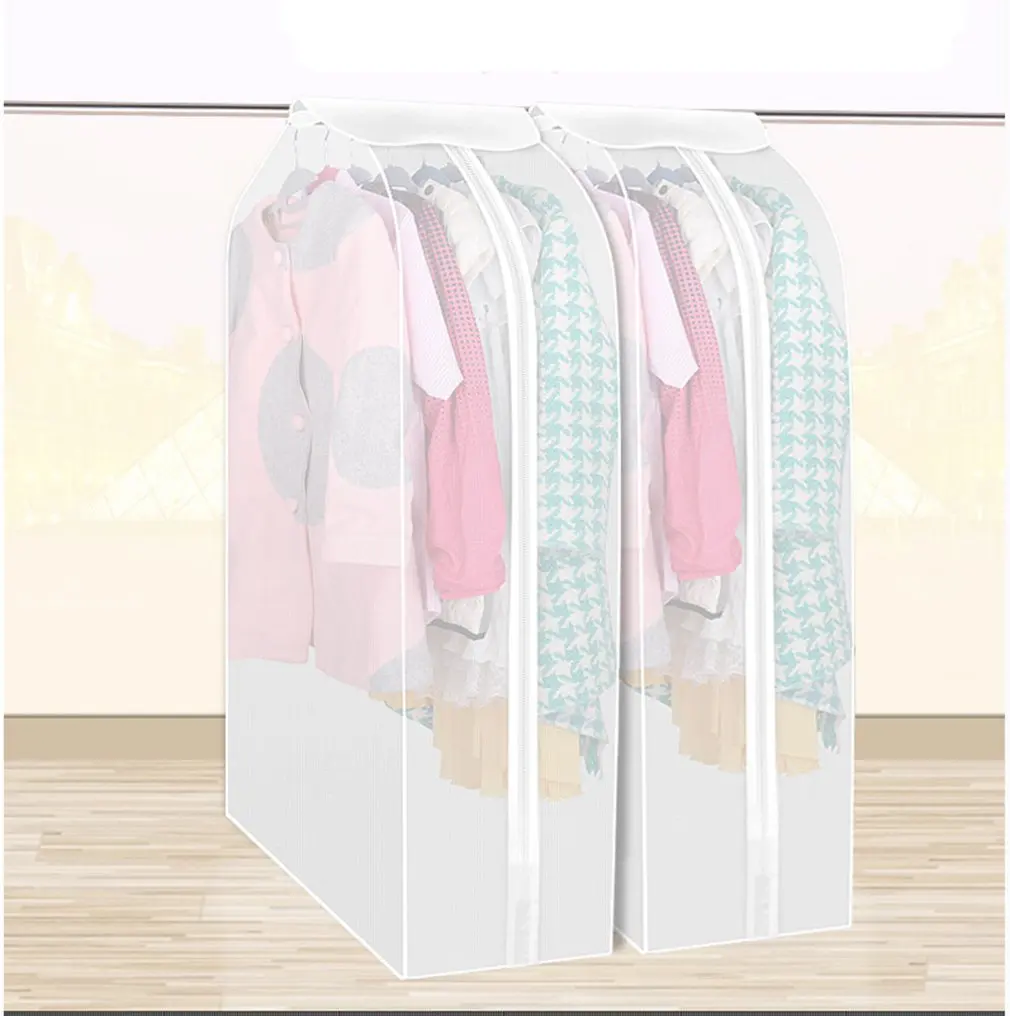 Frameless Suit Bag Find Deals On Line At Get Quotations Yixin Set Of 2 Waterproof See Through Garment Bag Clothes Cover Duster Frosted Dress