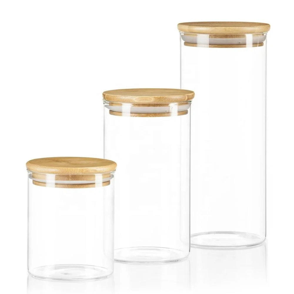 
D100mm Transparent glass jars Grains storage Bottles spice jar kitchen storage cans Kitchen Storage Organization 