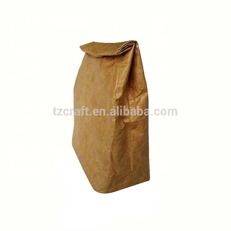 brown paper tyvek insulated lunch bag