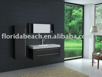 Black Wall Hang Mfc Mdf Bath Cabinet Buy Bath Cabinet Mdf