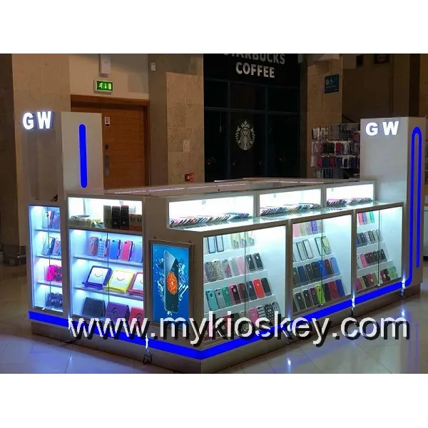 mobile phone display cabinet 