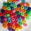6*9 mm Cheap Wholesale Barrel Opaque Plastic Pony Beads Large Hole spacer Beads for Children Kids Craft Findings