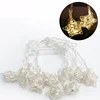 Battery Powered Decoration Christmas LED Twinkle Metal Star String Lights