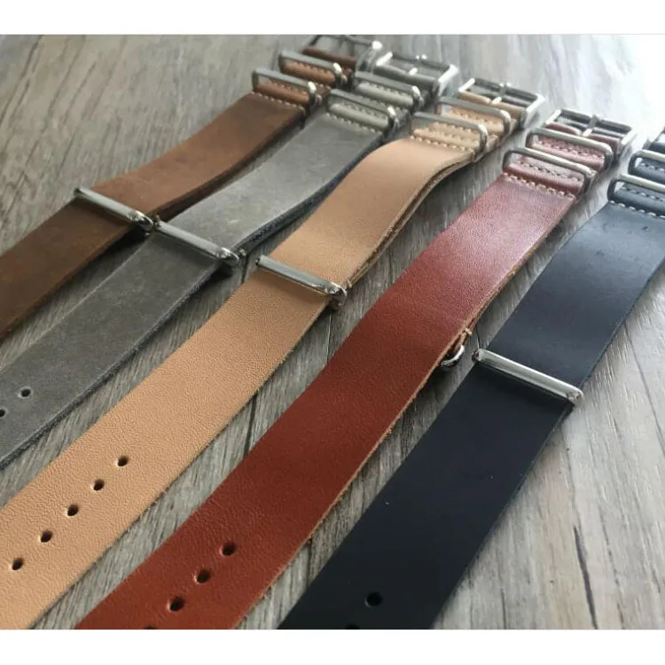 

ZULU&NATO Watch Strap Vintage Watch Bands Custom Crazy Horse Leather Genuine Leather,leather Timebalife 12 Months Included