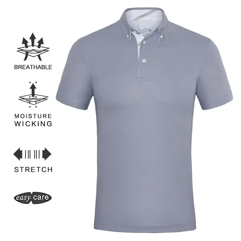 
latest manufacturers china formal shirts custom printing knit collars buttons polo shirts 