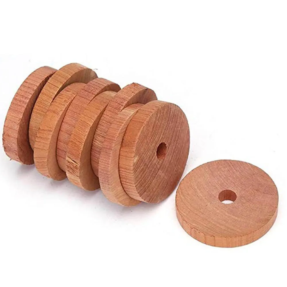 

Anti Moth Away Repellent Round 100% Natural Pantry Pest Killer Wardrobe Wood Cedar Rings For Closets And Drawers, Natural color