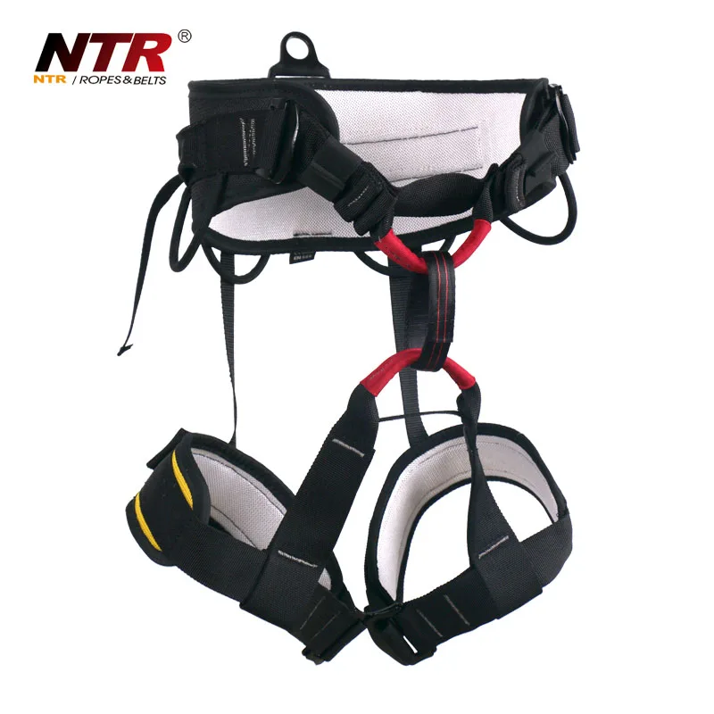 
certified mountain climbing half body harness for rock climbing and rappeling 