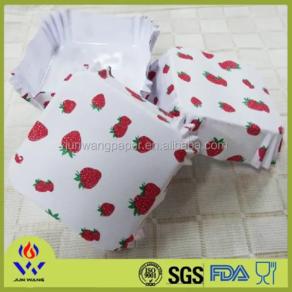 
Direct buy China square shape paper cupcake liner 