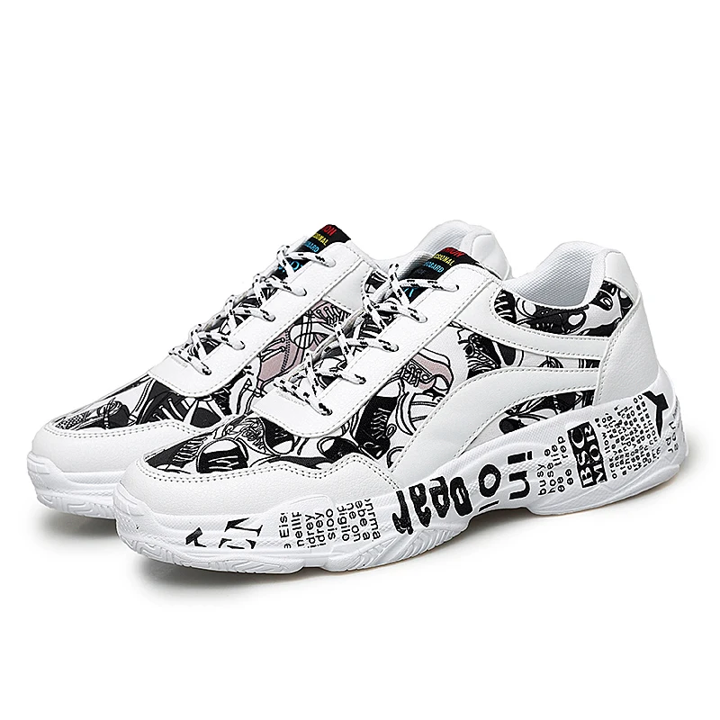 

2019 Hot Selling Mens Fashion Daddy Shoes Casual Shoes Graffiti Shoes