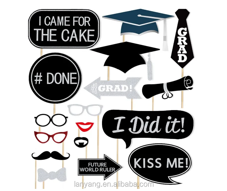 Glitter Graduation Photo Booth Props 24ct Party Supplies Decorations Mortarboards Diplomas Ornaments Buy Glitter Photo Booth Props Party Supplies Decorations Mortarboards Diplomas Ornaments Product On Alibaba Com
