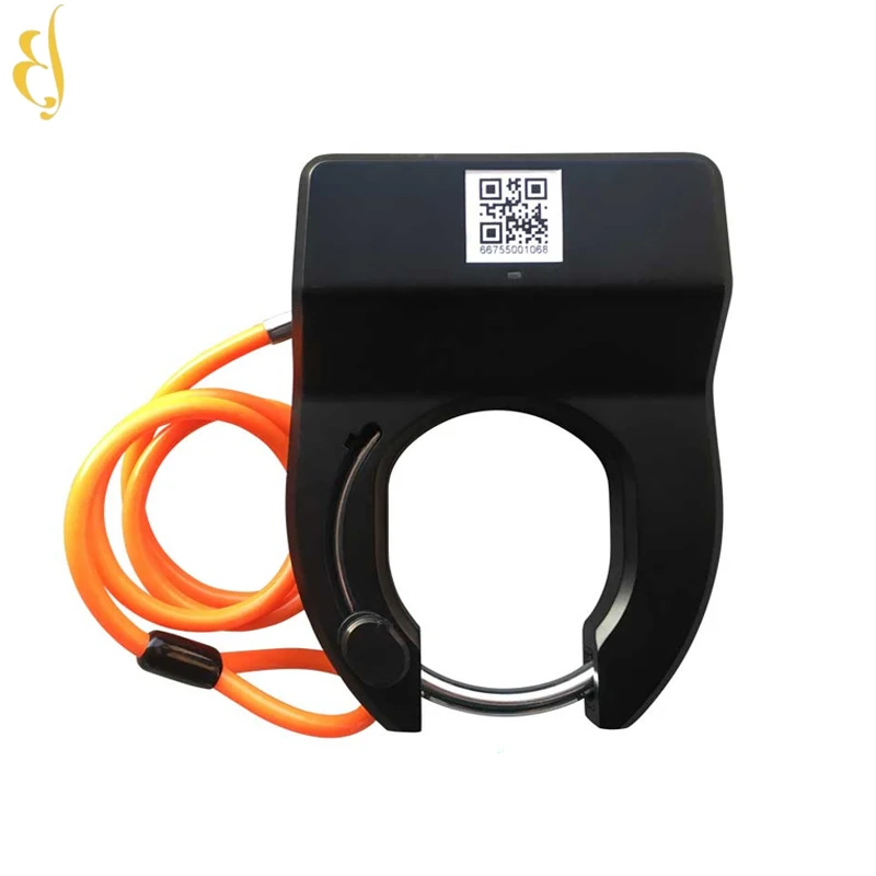 

GPS public sharing bicycle docking station QR code app control rental system alarm BL 2G 4G horseshoe bike cable lock, Black,yellow, orange, green, blue