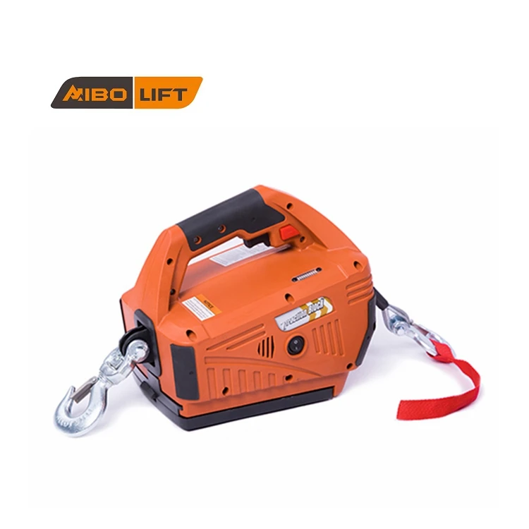 Hardware Handling Tool Wire Rope Winch 1000lbs 24v Rechargeable Battery