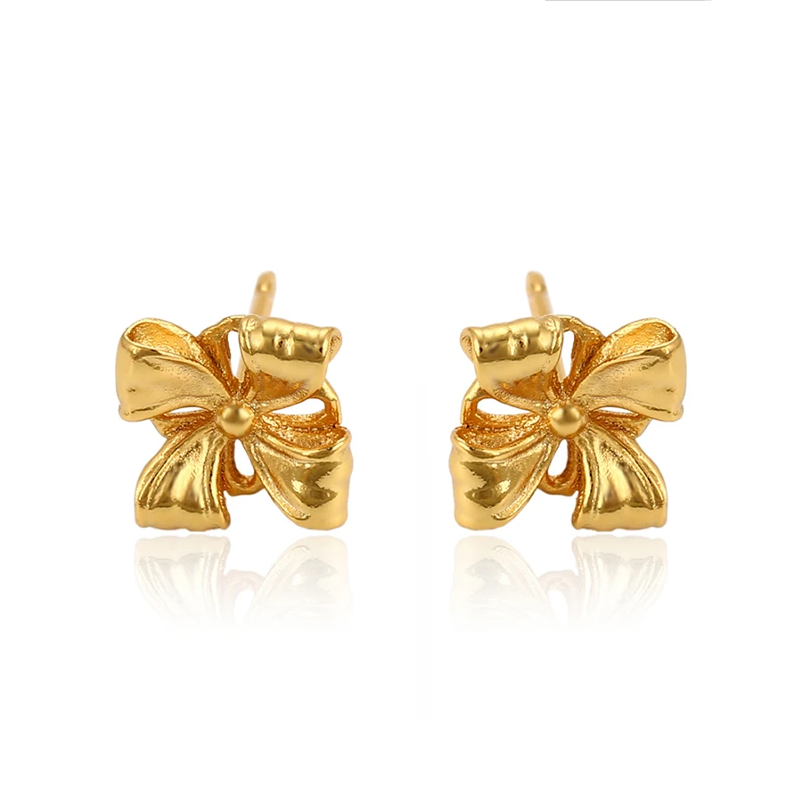 

96078 Xuping jewelry 24K gold Plated Simple stud earrings for women