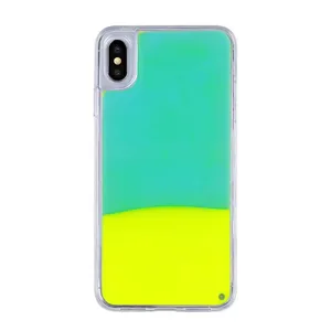 Glow Dark Liquid Quicksand Phone Case iPhone X MAX