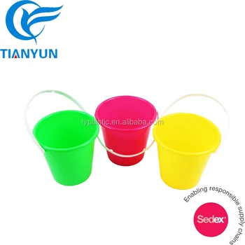 Hot Colorful Plastic Small Mini Kids Beach Buckets For Hot Colorful Plastic Small Mini Kids Beach Buckets For