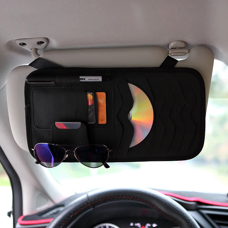 Cd Storage Case Cd Card Storage Case phone Holder Car Cd for Sunshade