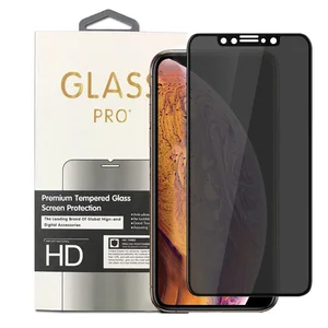 3D 5D All Full Coverage Anti Spy privacy screen film tempered glass privacy screen protector for iPhone x/xs/xr