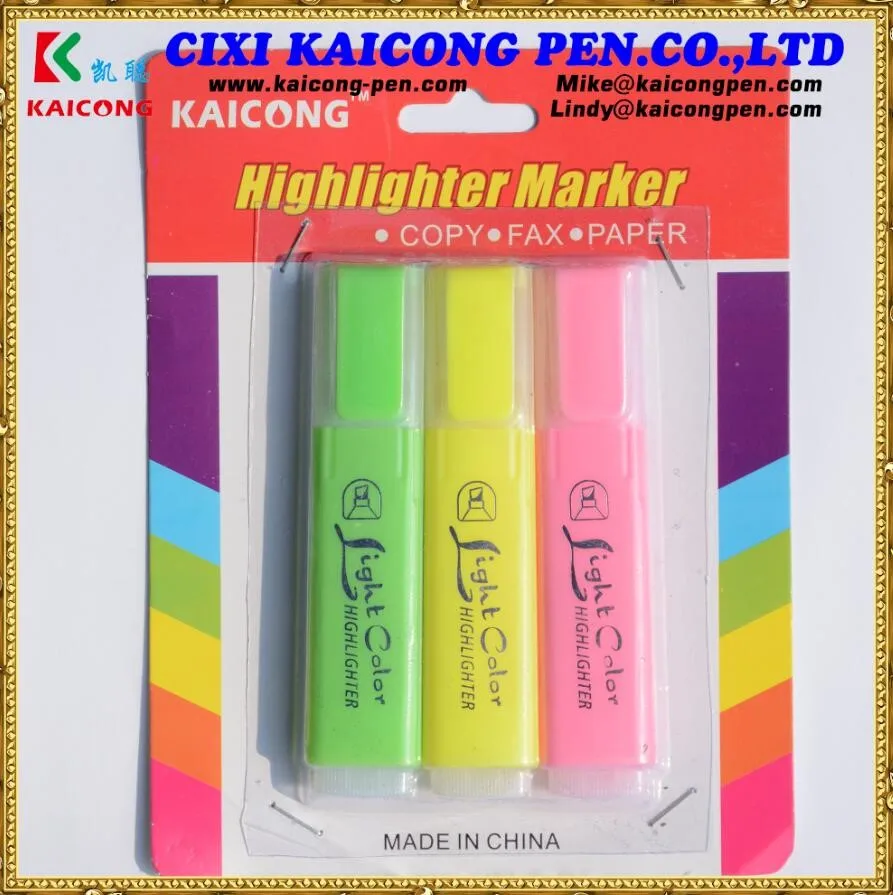 Decoart 6 Colors Nontoxic Marker,Highlighter Fluorescent Marker Dry