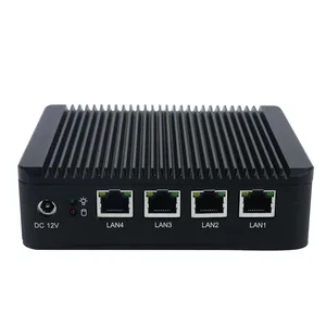 Fanless Firewall Mini PC 4 Ethernet Ports