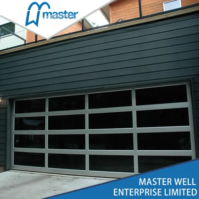 Anodized Aluminum High Quality Plexiglass Garage Door Sectional