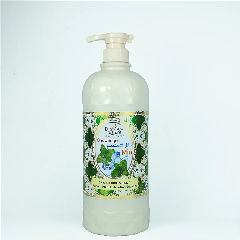 
Parya soft honey olive garlic milk rose mint moderately care natural plant extraction essence 1380ml shampoo shower gel 