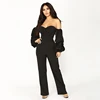 Wholesale Europe style adult custom one piece sexy off the shoulder ladies jumpsuit