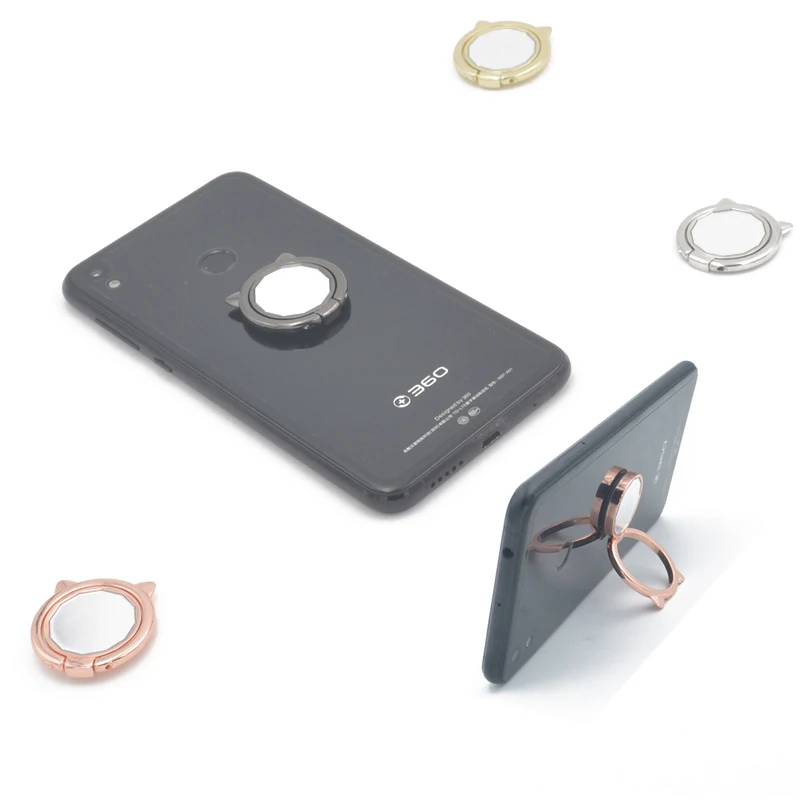 

Cute Stable 360 Rotation Cellphone Flexible Mirror Ring Holder For Smart Phone Ring, Customized