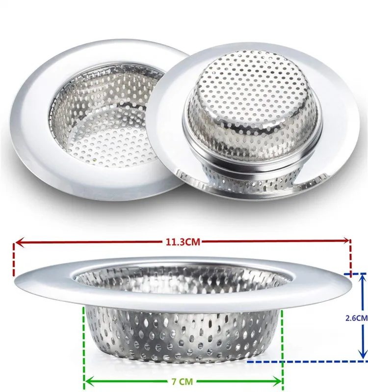 Kitchen Sink Strainer Stainless Steel With Large Wide Rim 4 5 Diameter   HTB19.FfKaSWBuNjSsrbq6y0mVXaI 