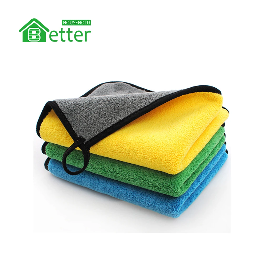 Thick Microfiber Towel / Super Absorbent Quick Dry Micro Fiber Cloth For Car Wash And Daily Home Use.