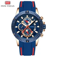

Mini Focus Men's Chronograph Analog Quartz Watch Waterproof Silicone Rubber Strap Sport Wristwatch Men Clock Relogio Masculino