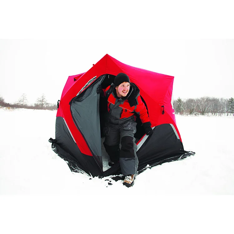

Portable Winter Camping Tent Keep Warm Pop Up Quick Open Winter Ice Fishing Tent, Orange, red, blue, dark blue, camouflage